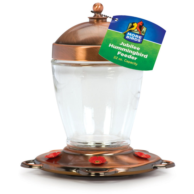 Classic Brands LLC Glass Freestanding Hummingbird Feeder Wayfair